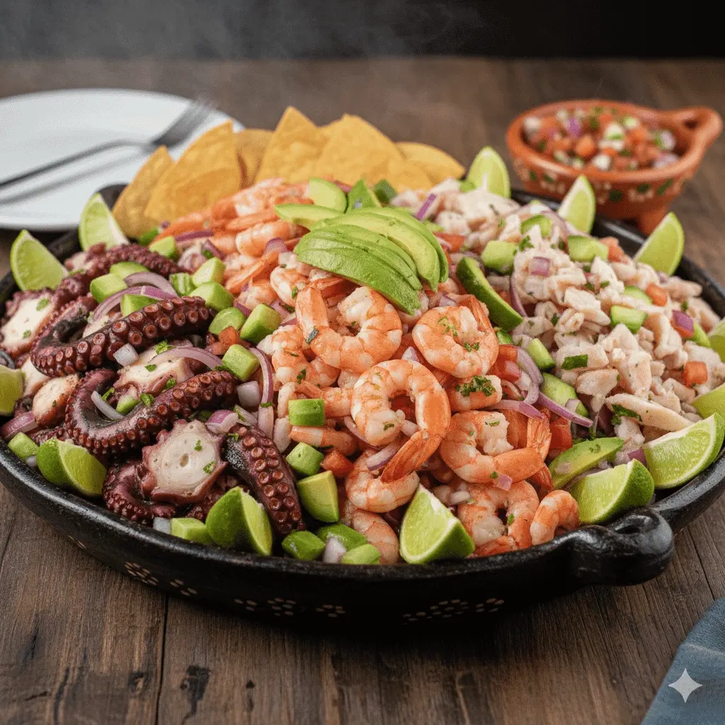 Mariscada de Pulpo, Camarón o Mixta