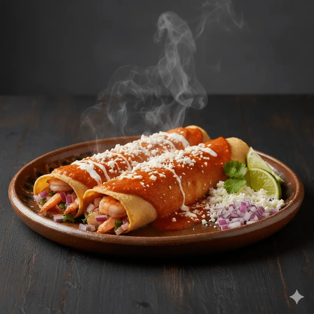 #51 2 Enchiladas De Camaron