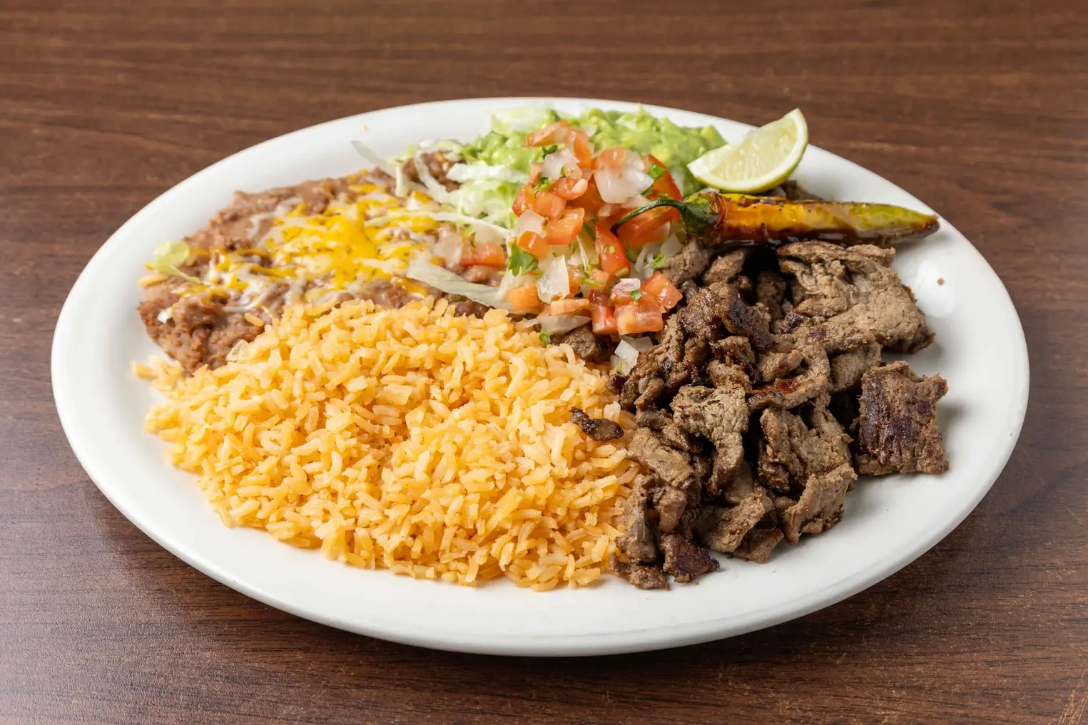 #4.- Carne Asada plate