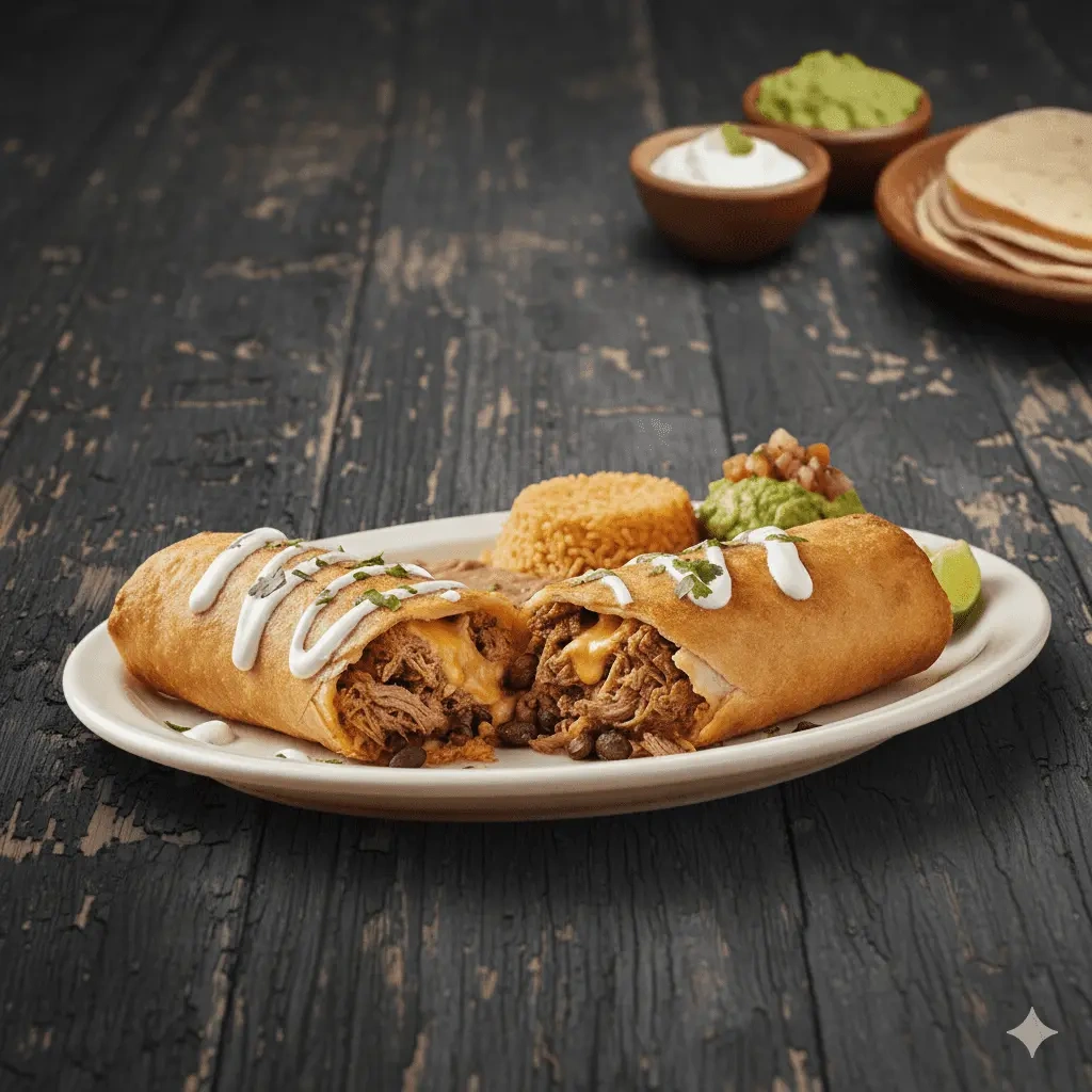 #9. Chimichanga plate