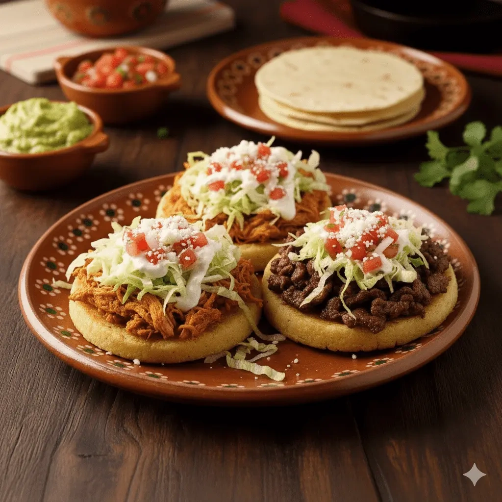 Sopes Chicken Or Beef