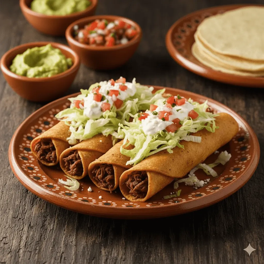 3 Rolled Tacos